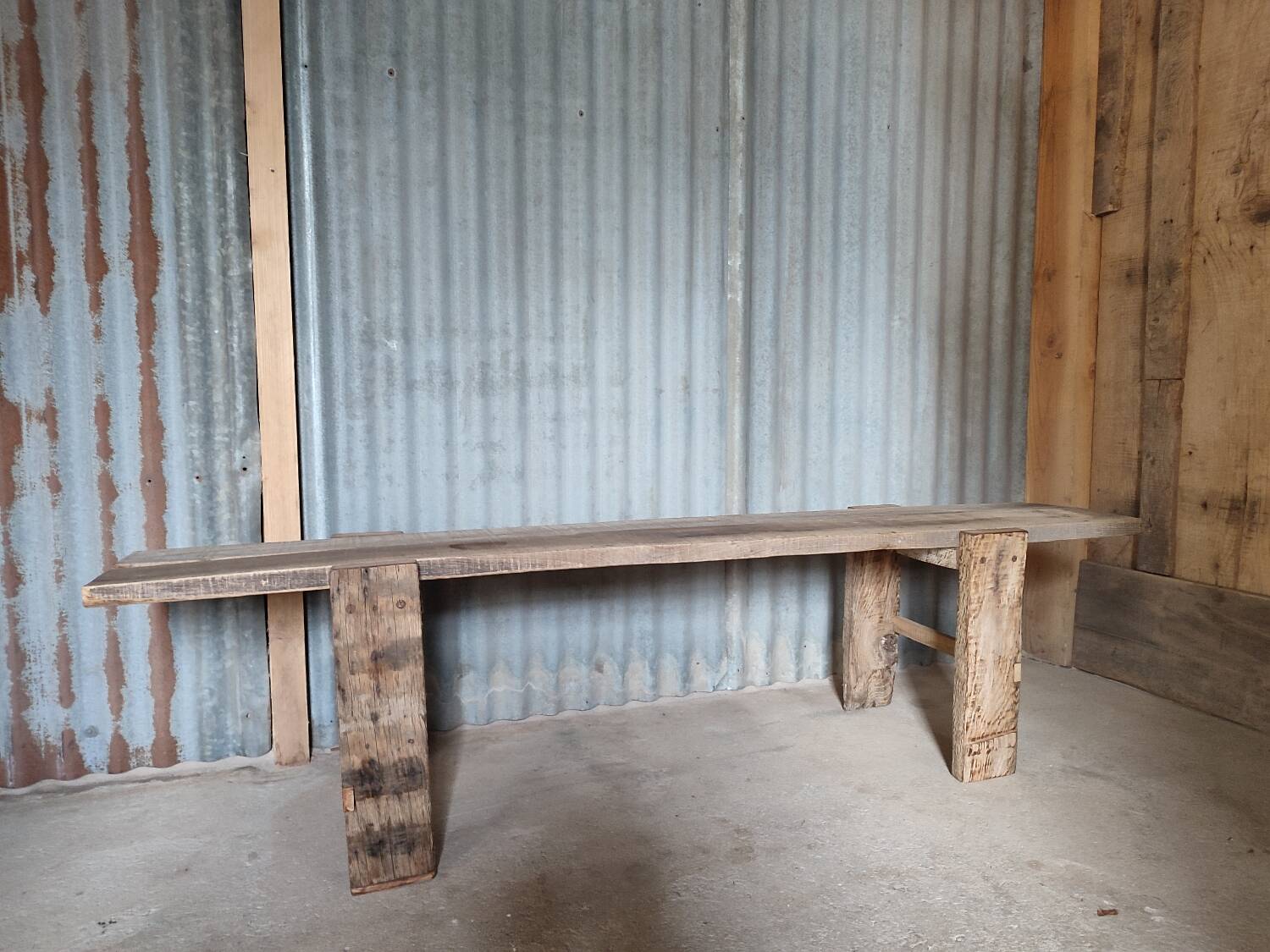 Superb wabi-sabi bed bench...