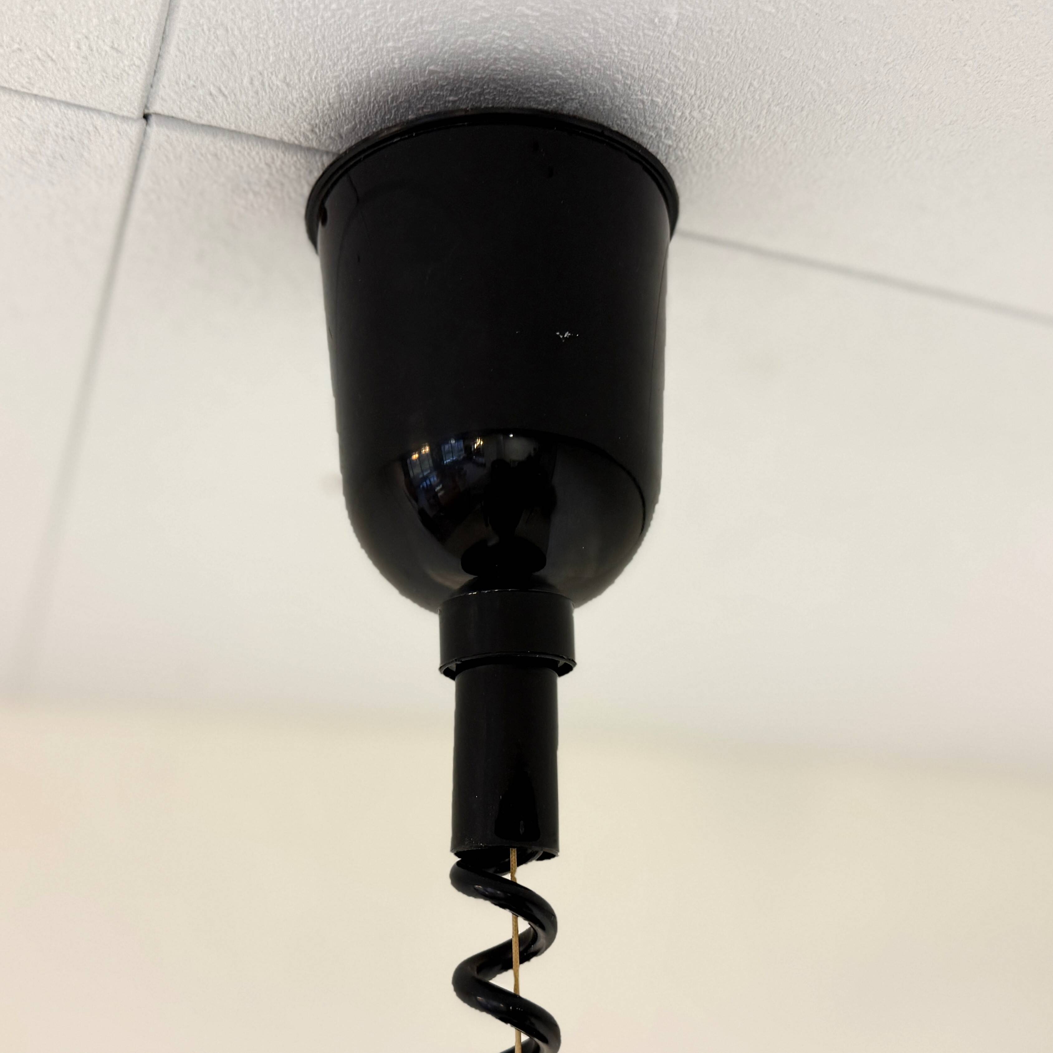 Vintage Scandinavian-style bowl lamp, Massive