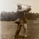 Ensemble de six photos authentique de golfeurs des années 1890 en noir et blanc