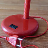 Adjustable red desk lamp