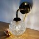 Vintage globe wall lamp in molded glass