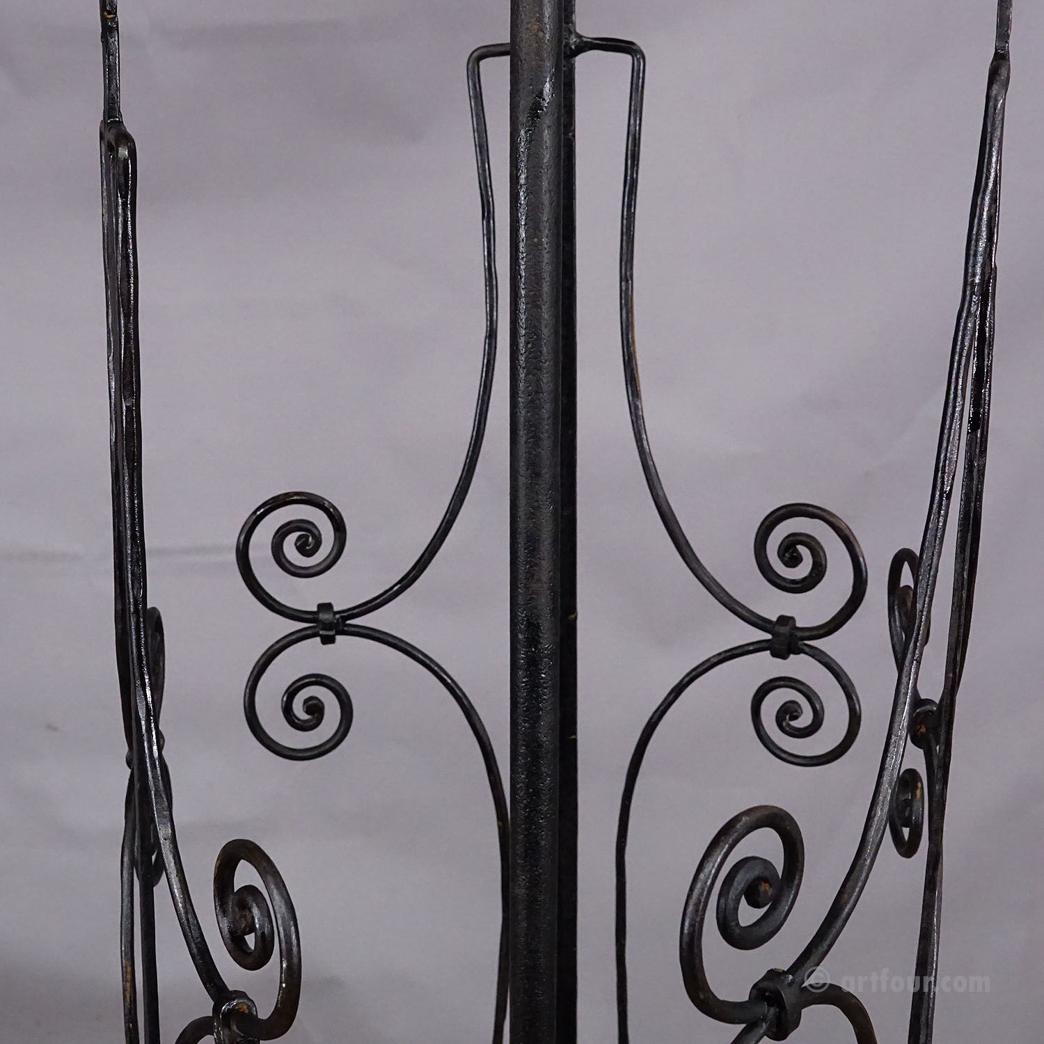 Antique wrought iron chandelier, Germany circa 1900