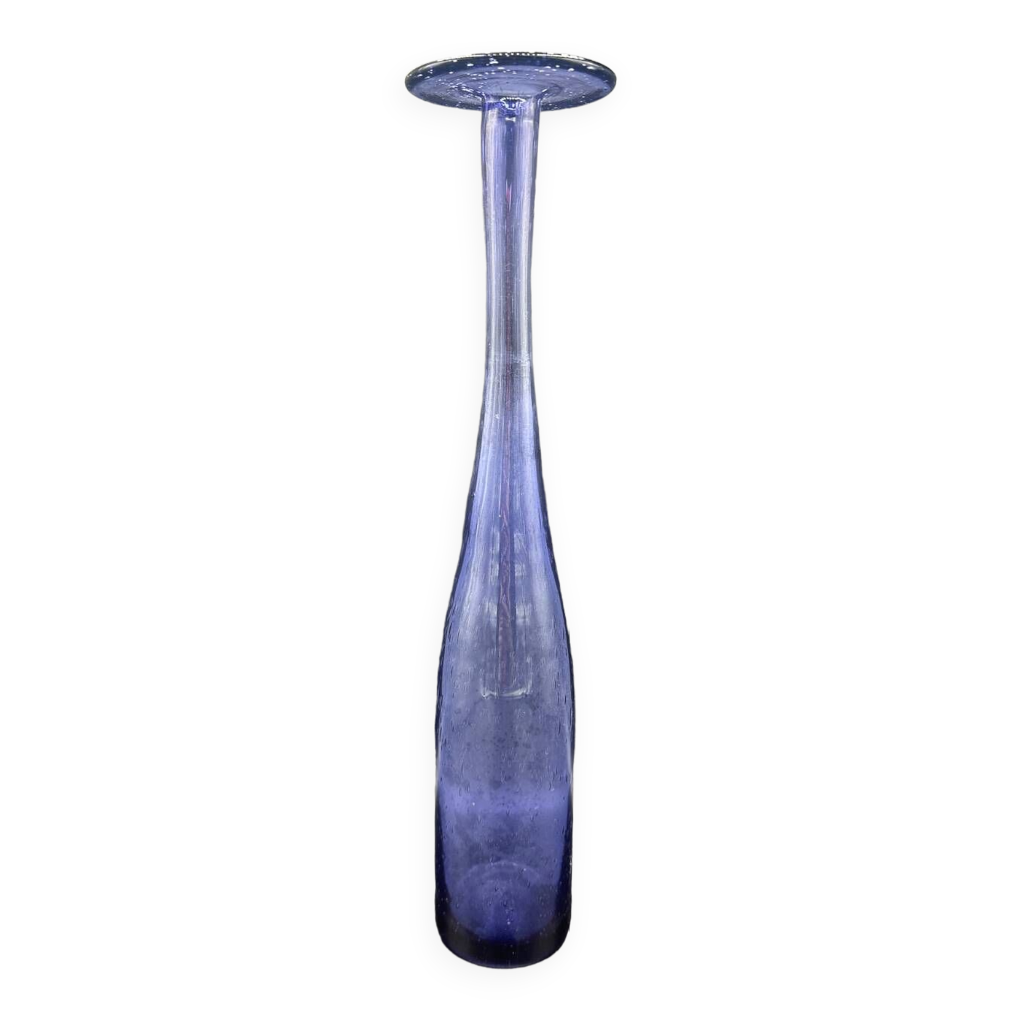 Bubble glass vase