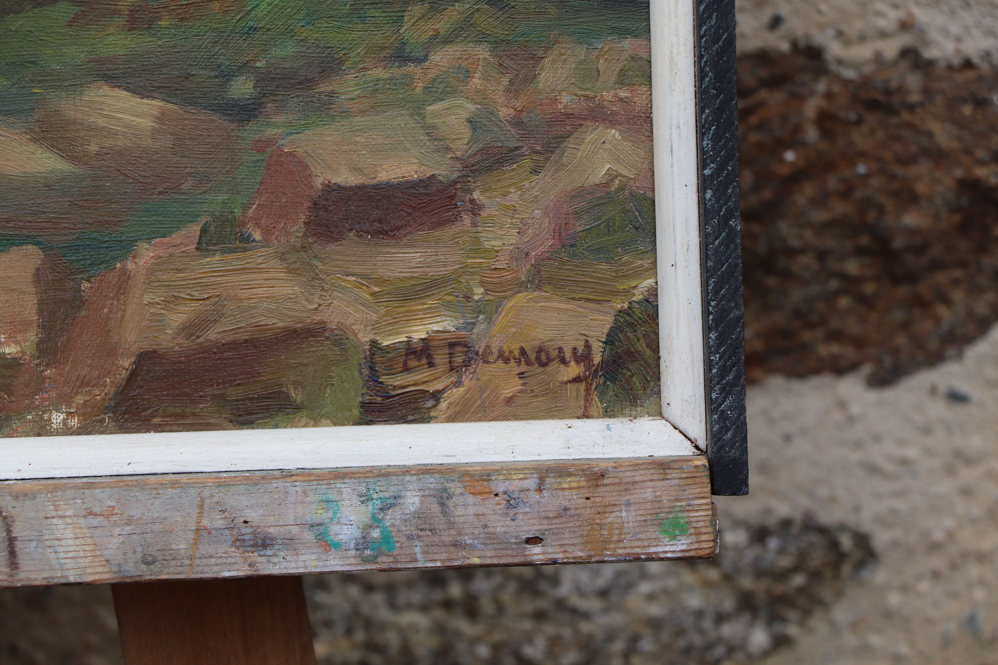 Table Bretagne Guilvinec, signed