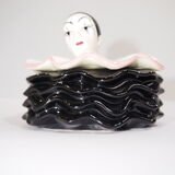 Pierrot earthenware /bathroom accessory/vintage