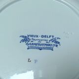 Assiettes creuses Sarreguemines Vieux-Delft