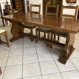 Solid wood table and 6 chairs