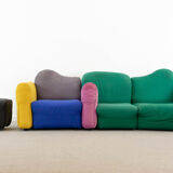 Cannaregio Modular Sofa with Footrest by Gaetano Pesce for Cassina, Italy 1986