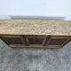 Mahogany and breccia marble sideboard
