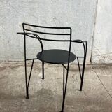 Set of 4 silver moon armchairs by Pascal Mourgue for Fermob