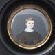 Miniature by p martin young child charles martin 1836 blackened frame