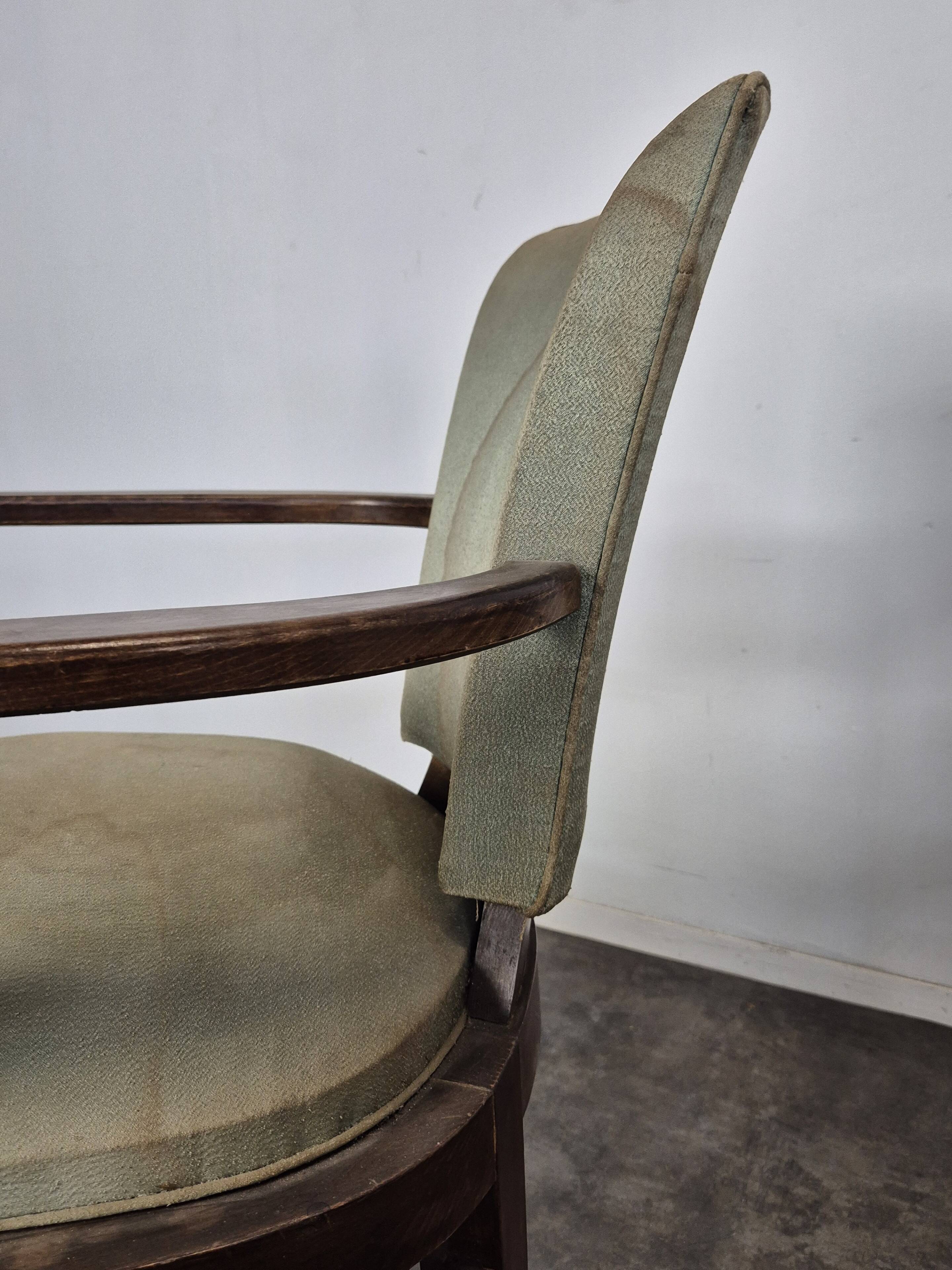 Paire de fauteuils des années 40 dans l'esprit de Pascaud