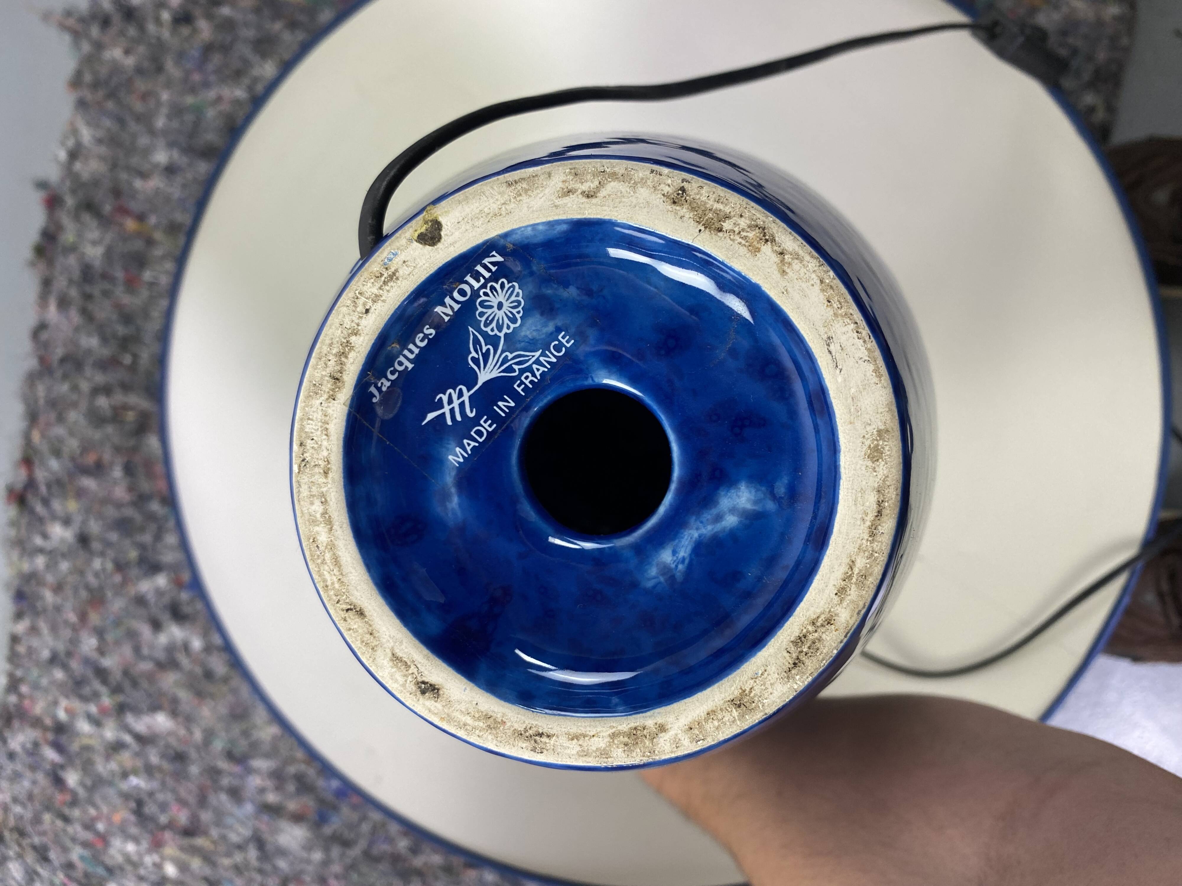 Blue lamp Jacques Molin