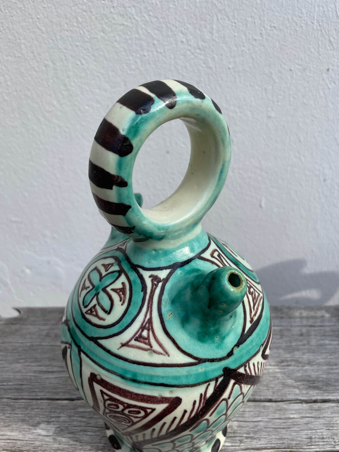 Antique Punter ceramic jar