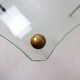 Brass side table with double glass top Maison Jansen Style - Circa 1940
