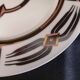 Geneviève Lethu, 1998 - 12 dessert plates, "L'or des Akans" model