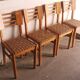 set of 4 chairs, vintage design