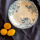 Gien iron clay compote bowl, “Floreal” model