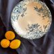 Gien iron clay compote bowl, “Floreal” model