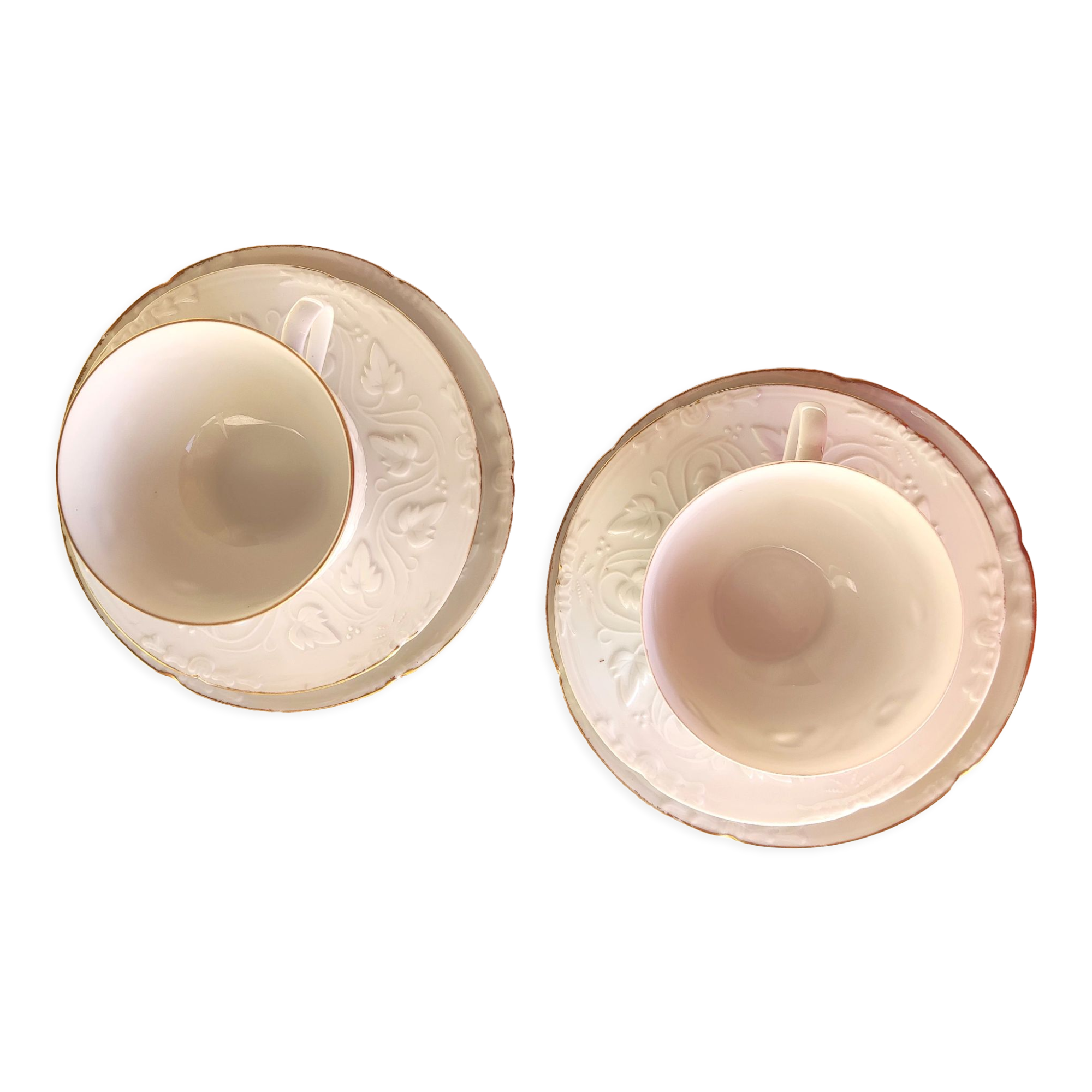 2 breakfasts in Havilland porcelain model Empress