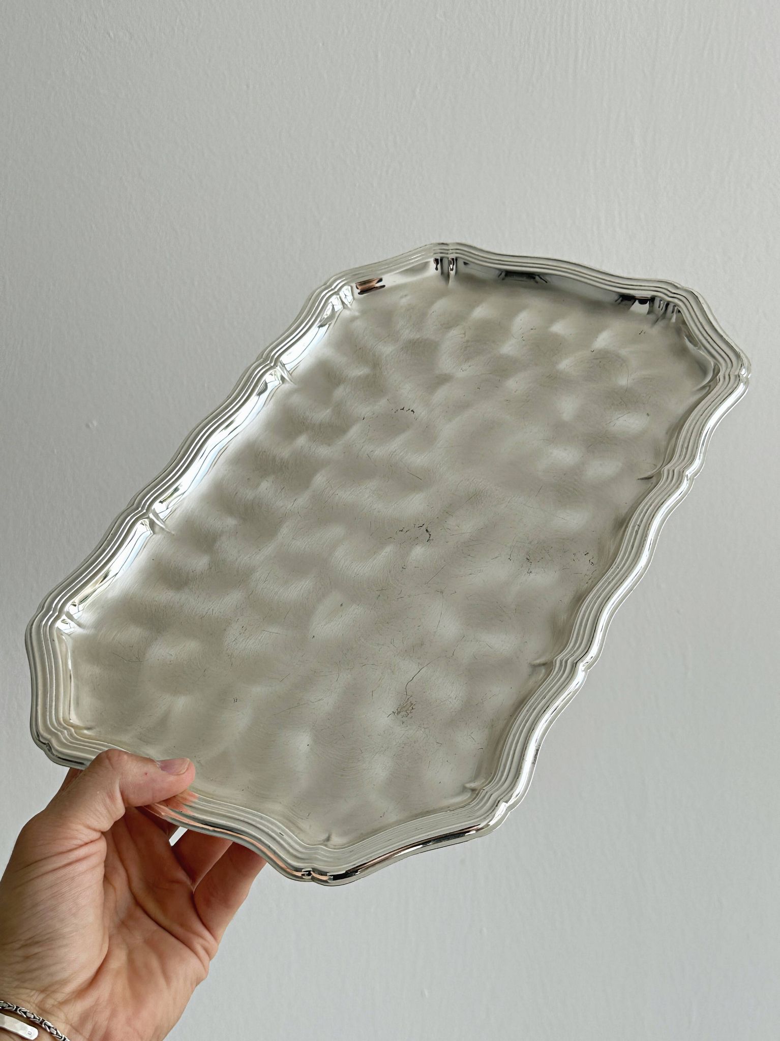 Plateau rectangulaire en métal