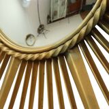 Large Vintage Sun Mirror Chaty Vallauris XL France 91cm