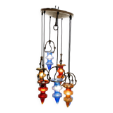 Colorful glass chandelier by Nanny Still for Massive