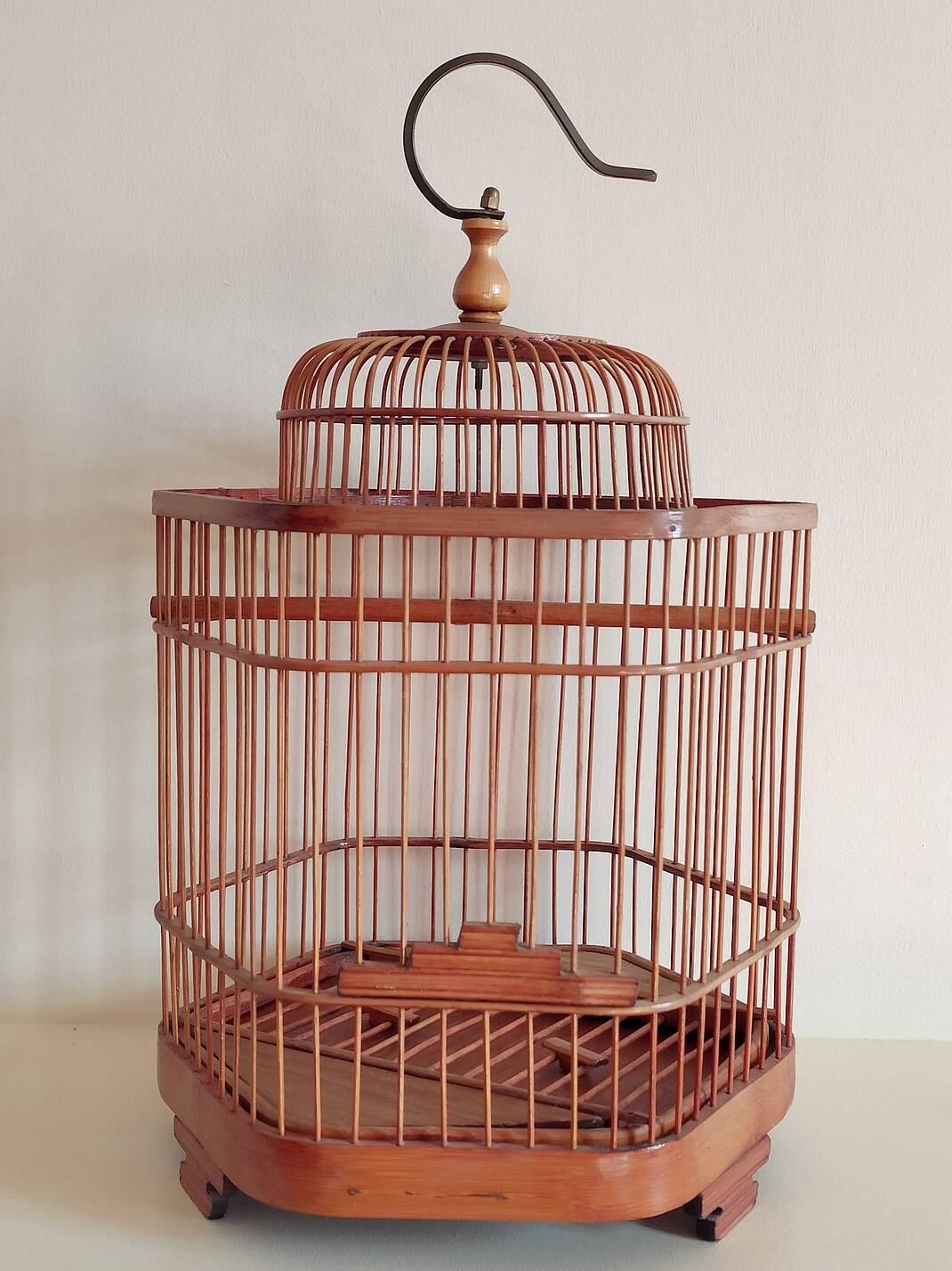 Decorative bamboo bird cage
