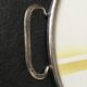 Vintage round tray with 1970s handles