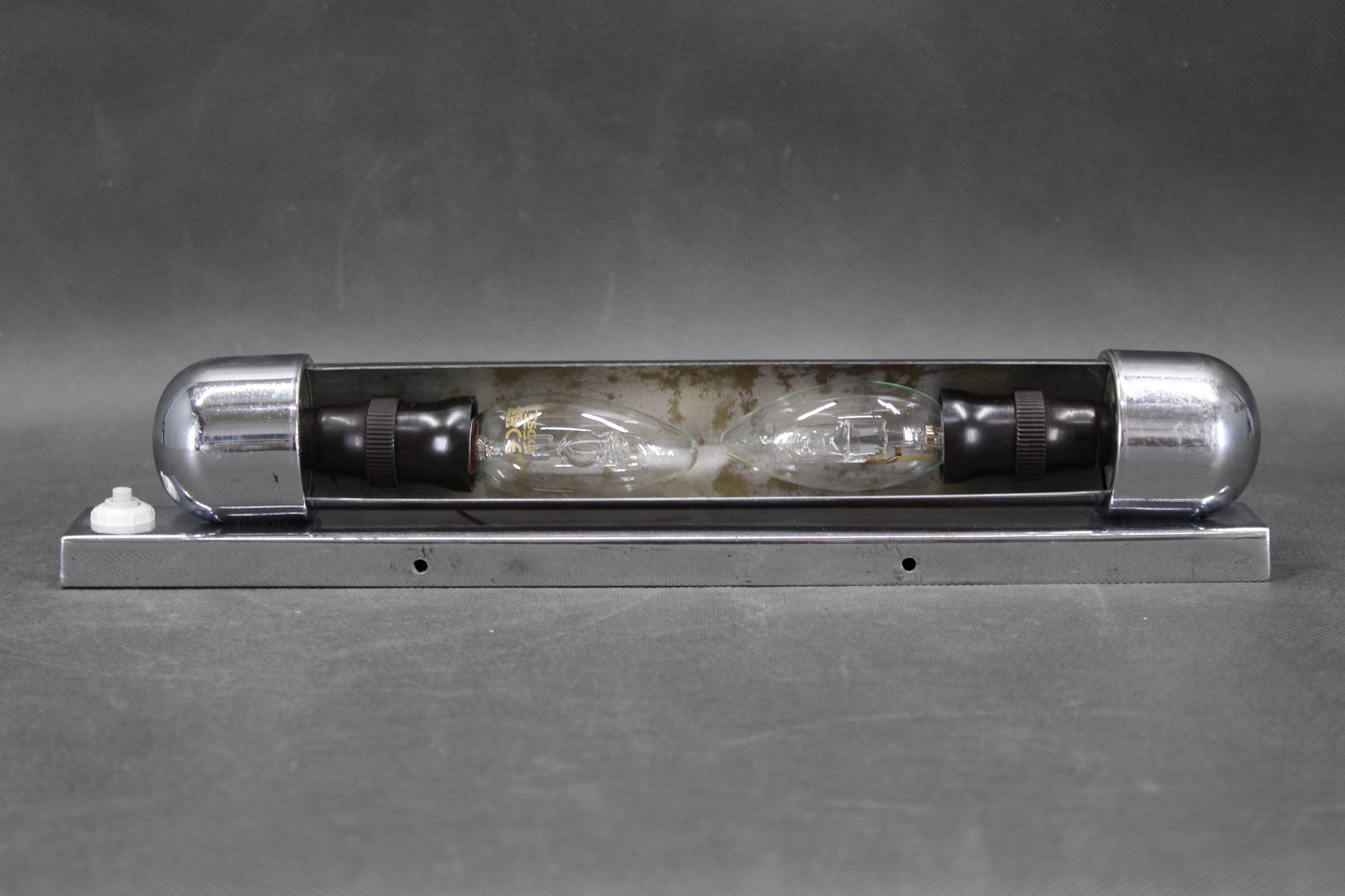 1940s Bauhaus Wall Light by Napako, Czechoslovakia