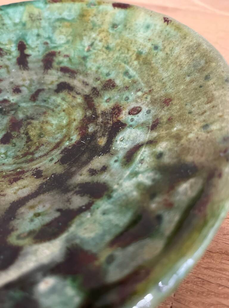 Assiette Tamegroute Verte