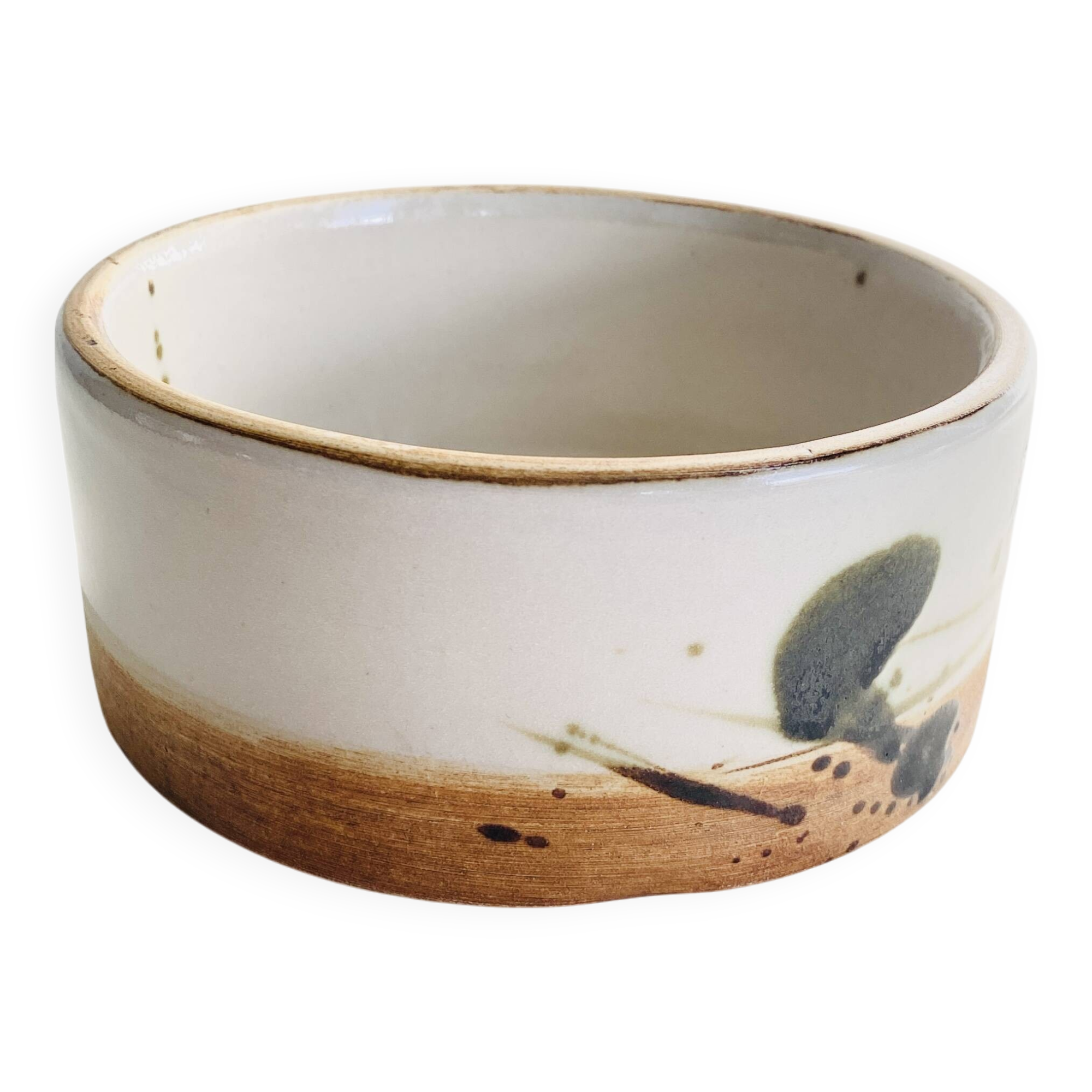 Stoneware dish signed La Colombe pottery, 50s/60s