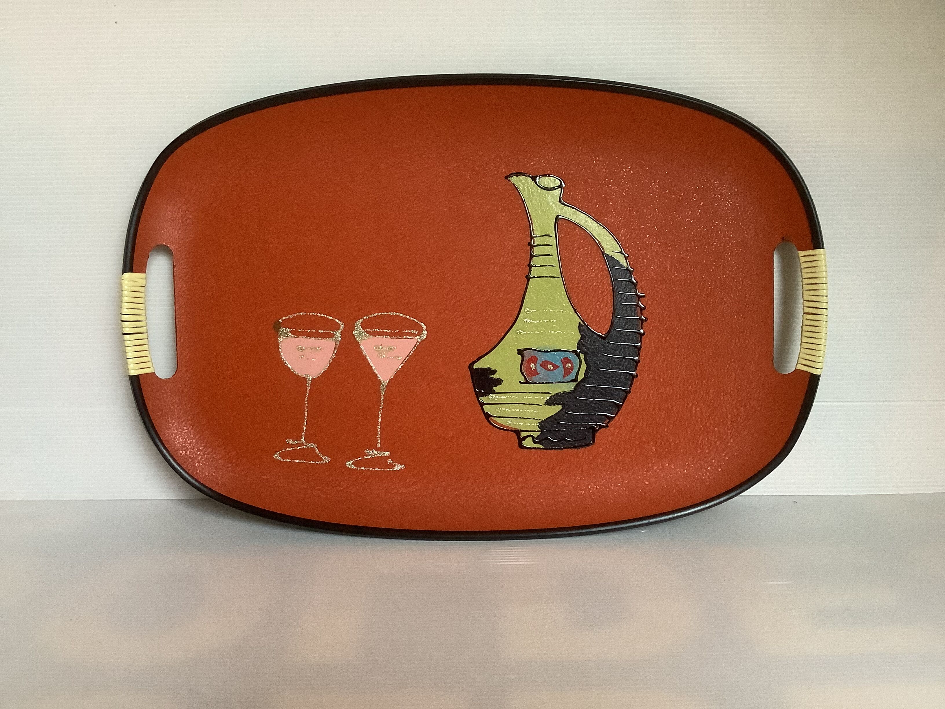 Old tray scoubidou handles made in Japan