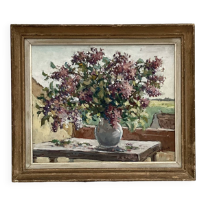 Tableau signé Huile - hauteur