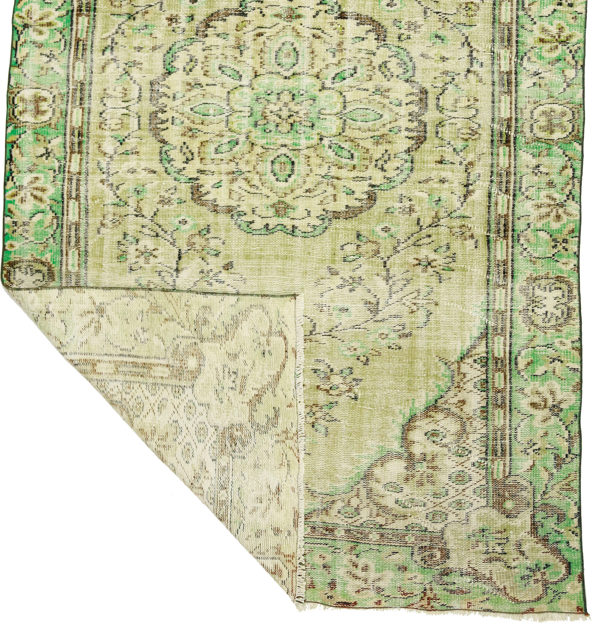Anatolian handmade vintage rug 250 cm x 156 cm
