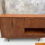 Vintage Scandinavian high sideboard 1960