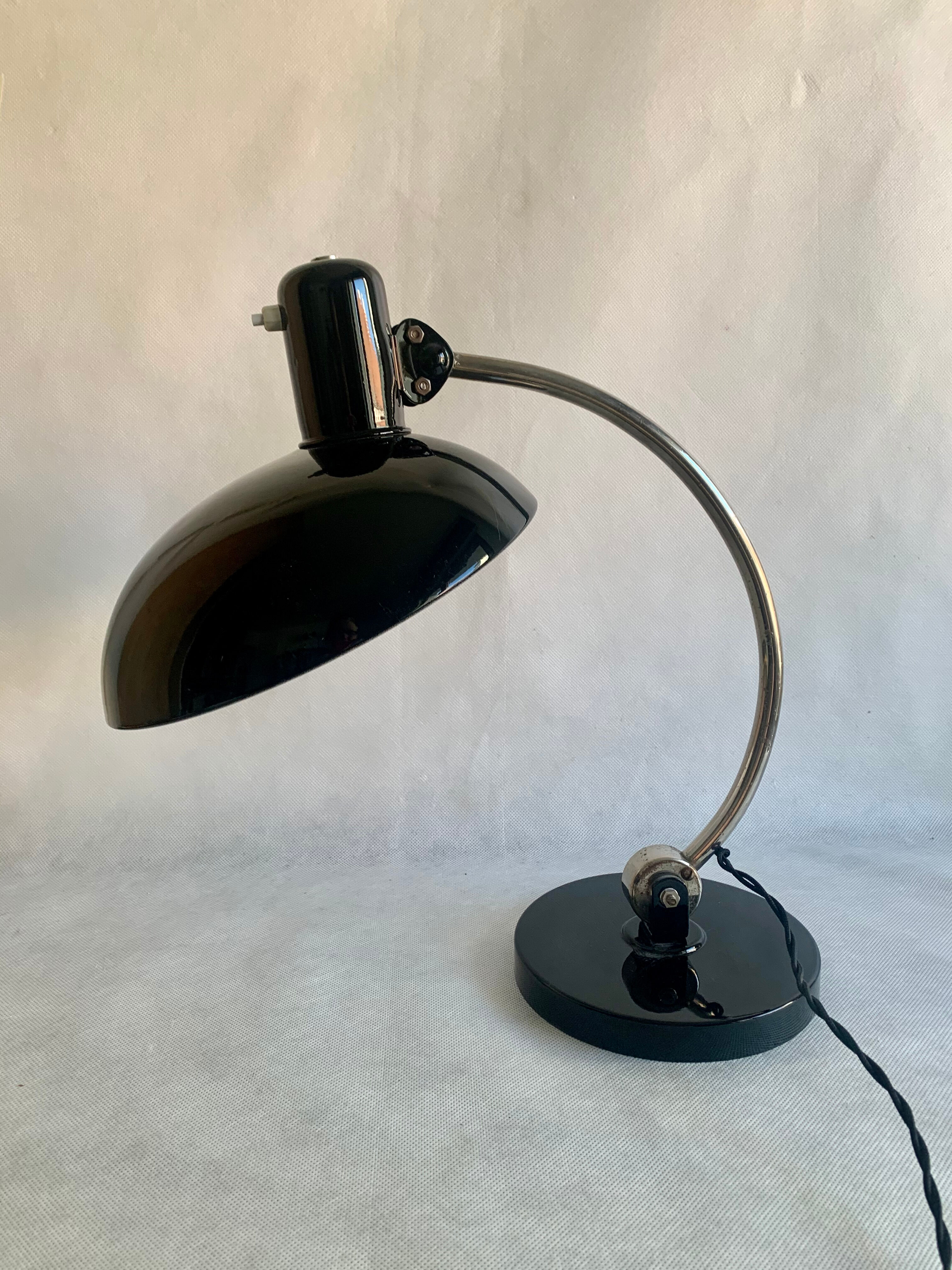 Vintage Bauhaus Table Lamp by Christian Dell for Koranda, 1930