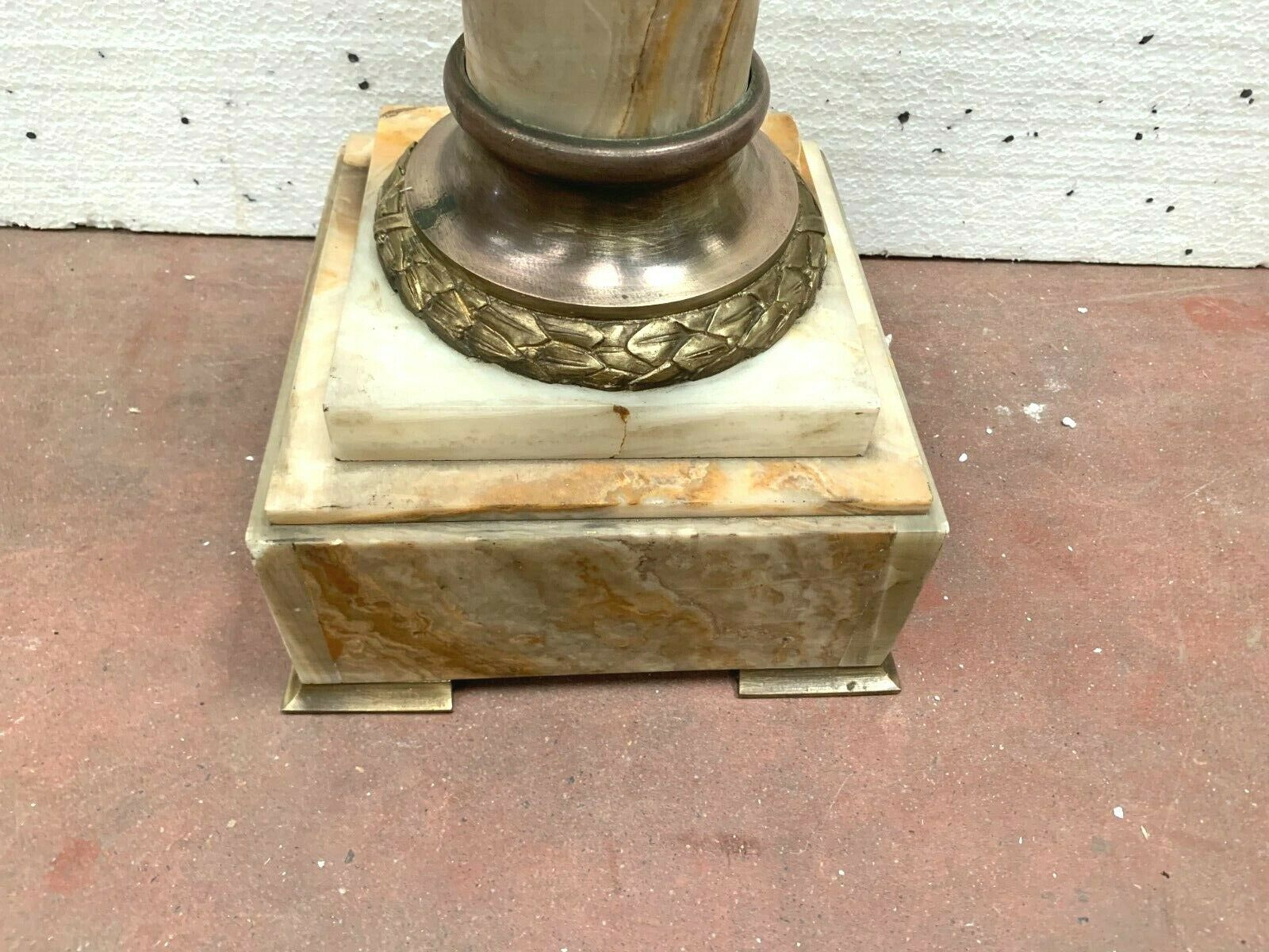 Presentation column in Onyx Pedestal turning XX century