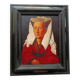 oil on wood, portrait of Marguerite VAN EYCK, copy by Henri BOURINET 1982