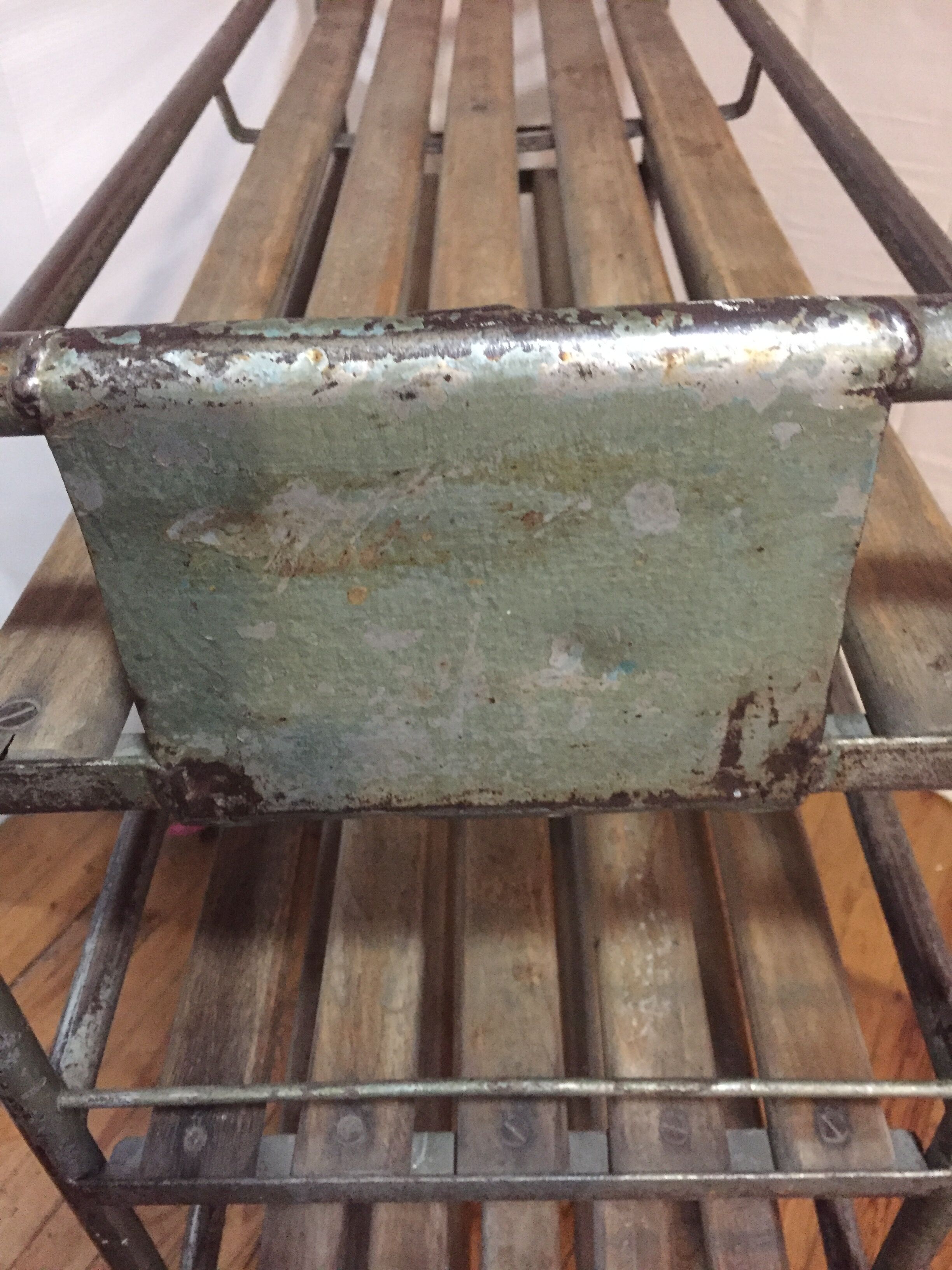 Industrial shelves on wheels