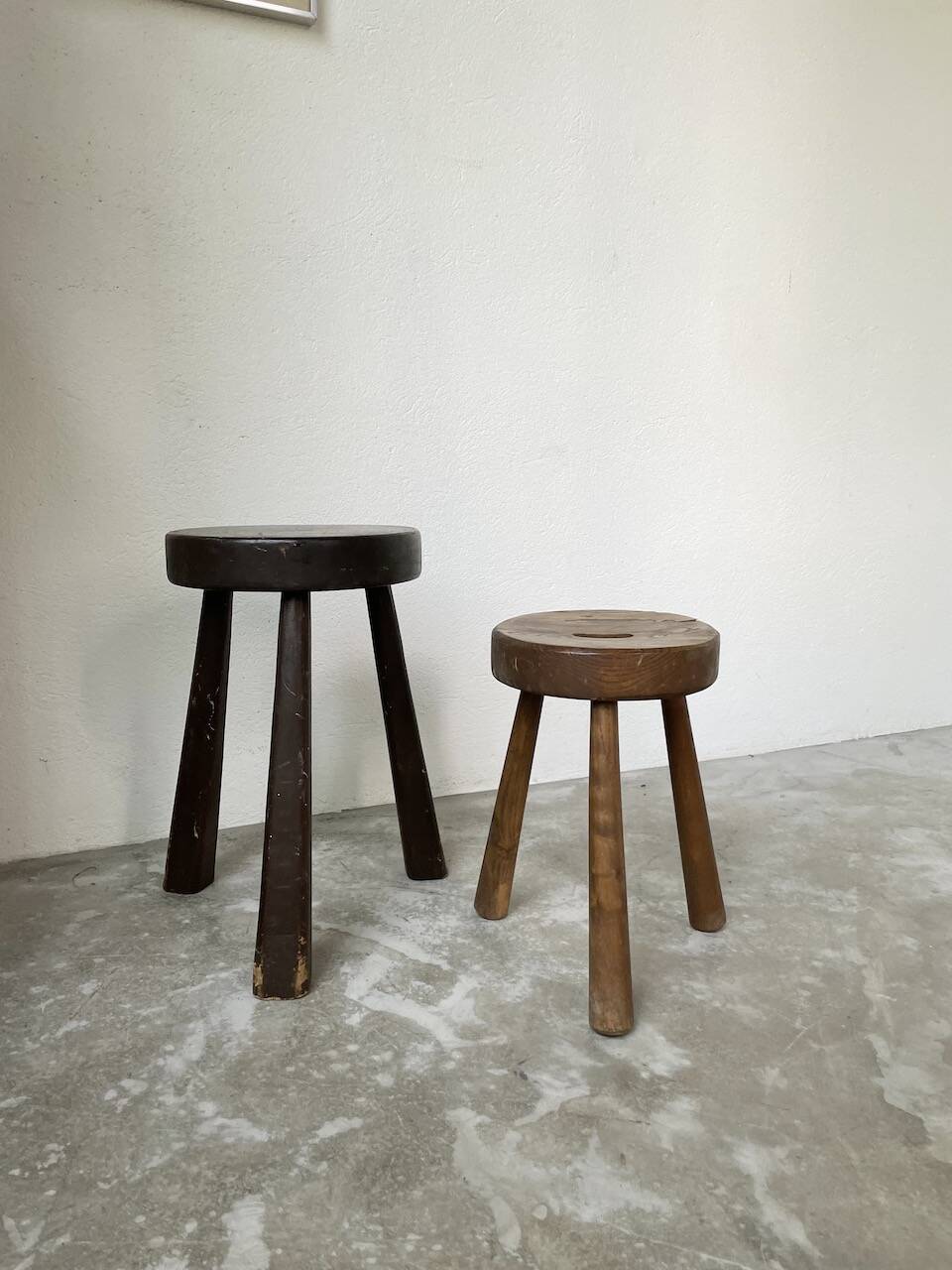 Oak tripod stool 1950