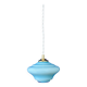 Vintage blue opaline suspension globe