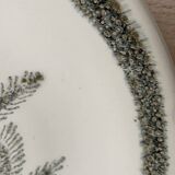 Set of 6 soup plates with thistles