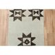1970s Vintage Turkish Oushak Handmade Wool Cotton Beige Runner Rug 88x279