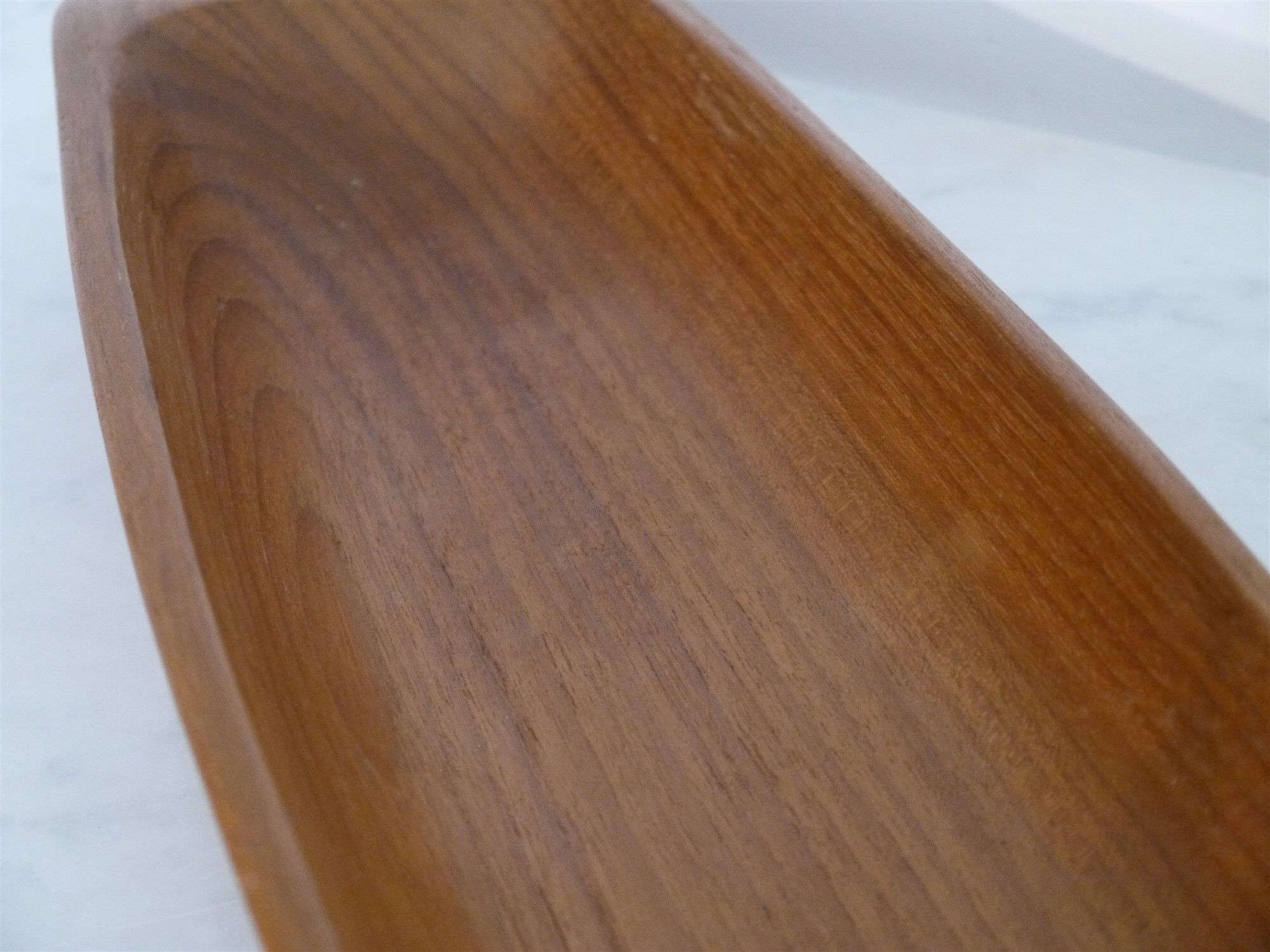 Vintage trinket bowl in teak Sweden 1960