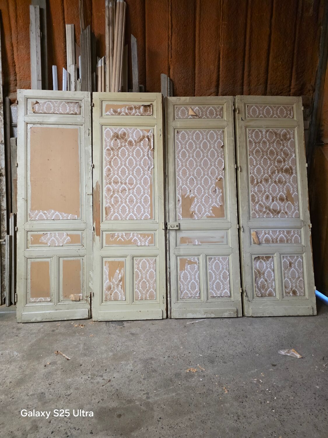 4 old partition doors from the 19th century