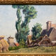 Tableau paysage campagne peinture à l’huile