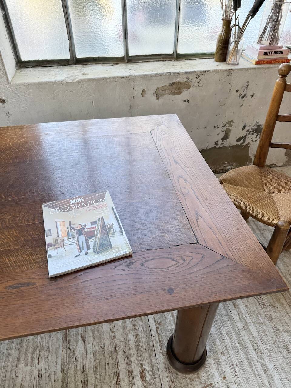 Dudouyt oak dining table 1940