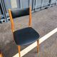Series of 4 vintage scandinavian chairs with compass feet