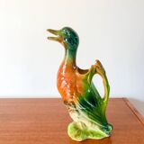 Saint clément slip pitcher, canard model, 40s-50s